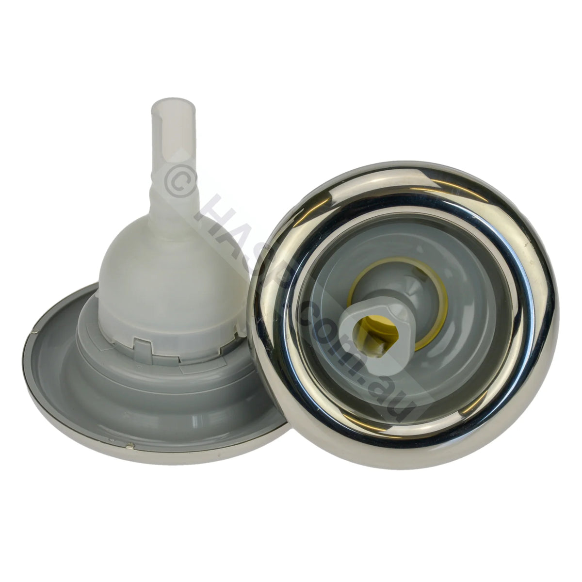 Pentair Cyclone Adjustable Roto Swirl Jet Barrel with Stainless Steel Escutcheon - 125-127mm - Heater and Spa Parts
