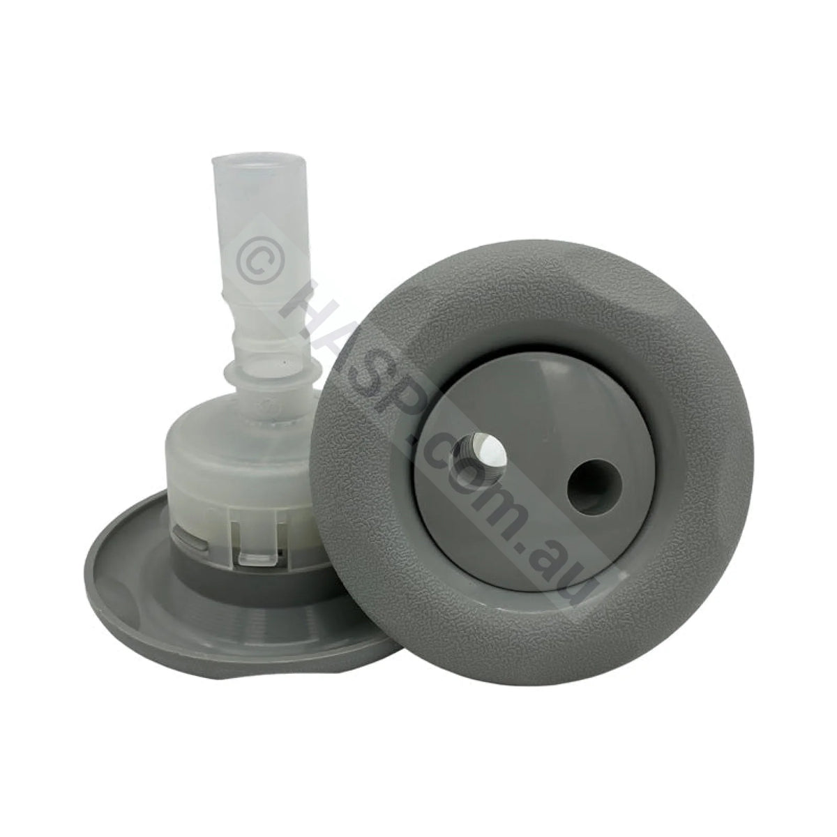 90mm Pentair Luxury Cyclone Spa Jet - Gray - Dual Pulse - Scallops - Jets