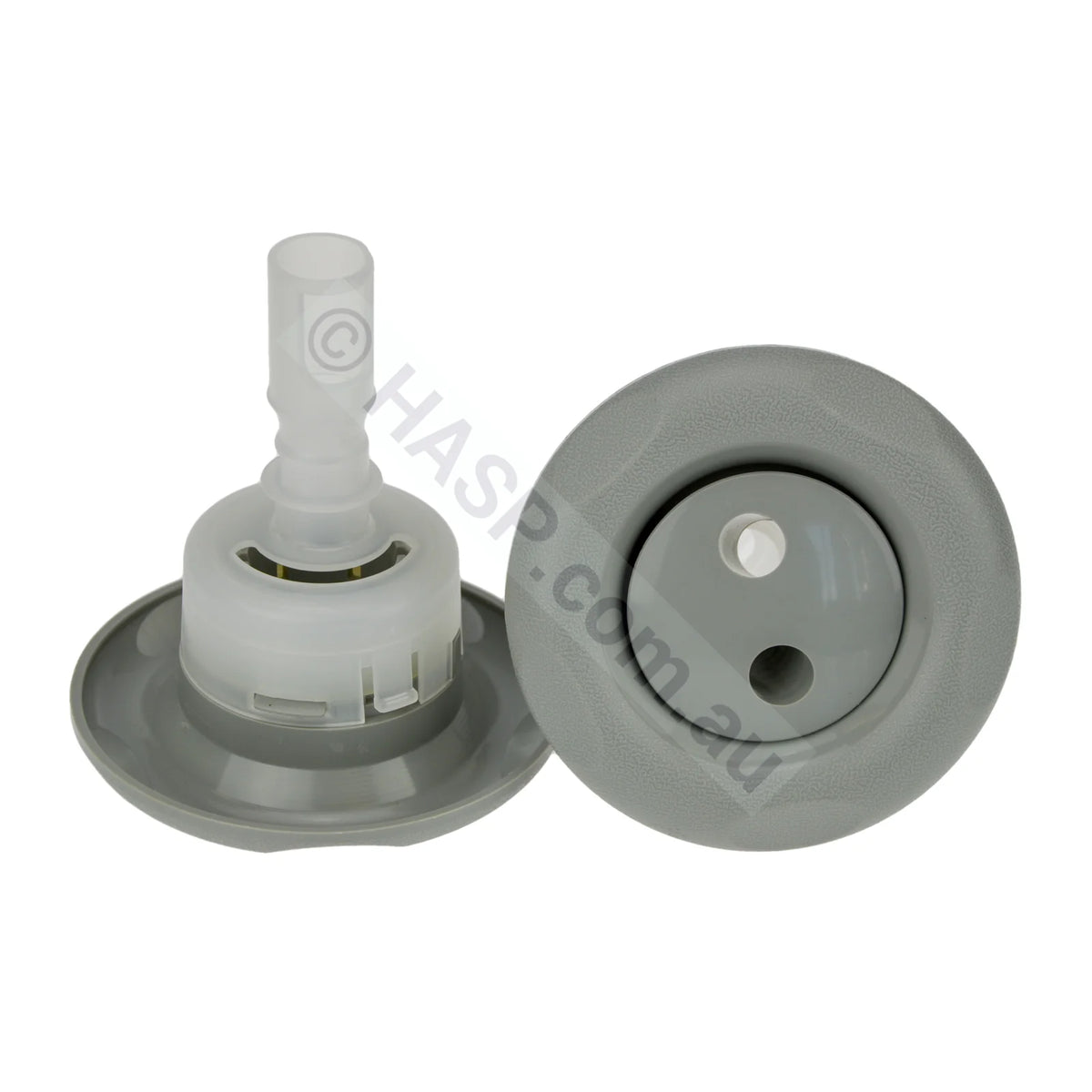 Pentair Luxury Cyclone Spa Jet - Gray - Dual Pulse - Scallops - 90mm - Heater and Spa Parts