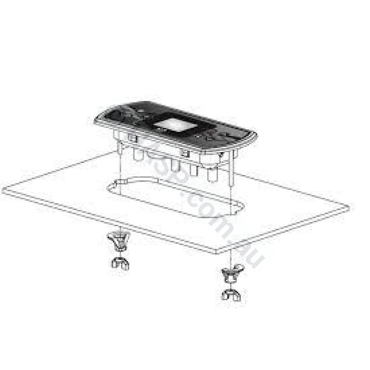 Aeware In.K500 Colour Display topside touchpad panel - in.k506-GE1 - Heater and Spa Parts