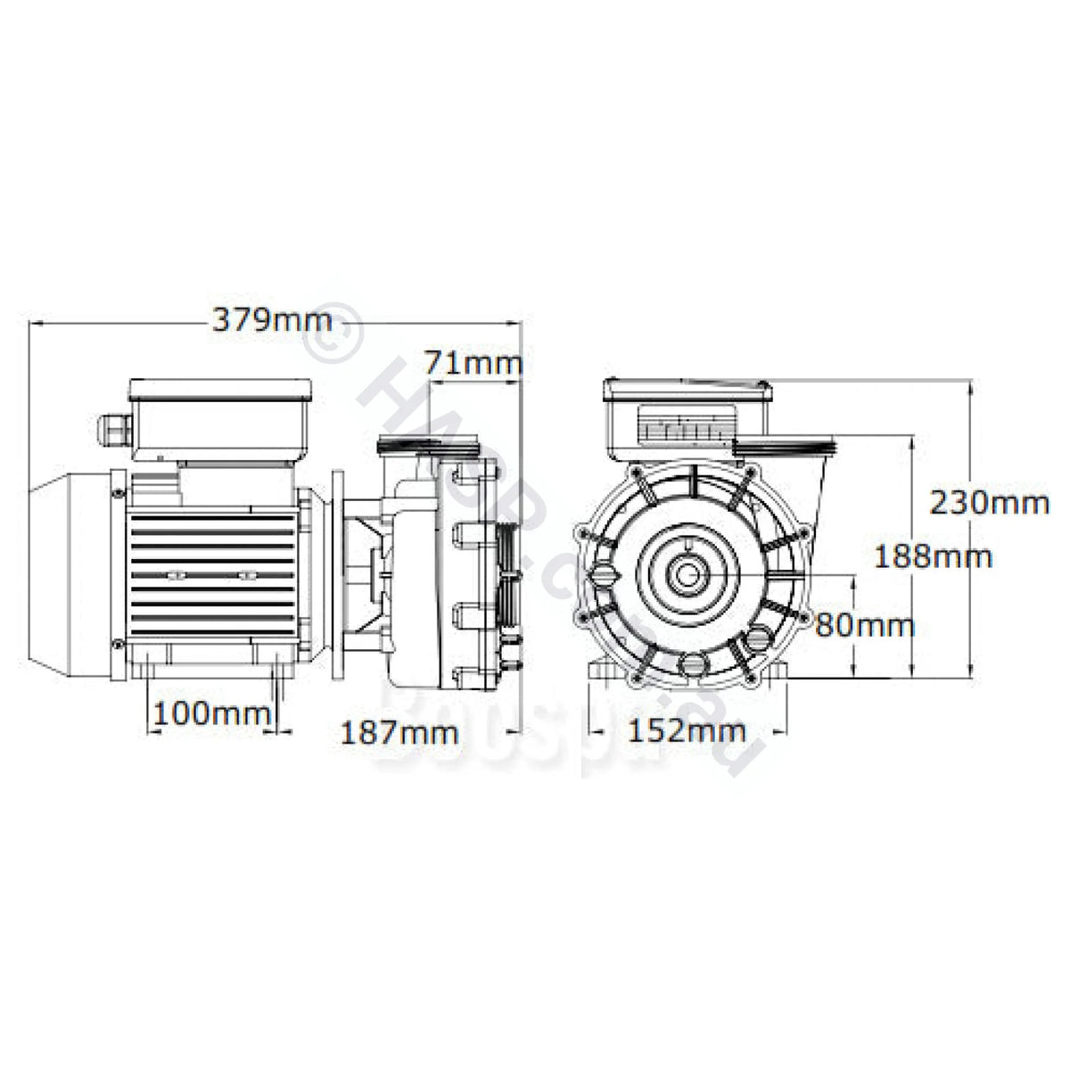 Aquaflo Xp2E Spa Jet Booster Pumps - 3Hp / 4.2Hp