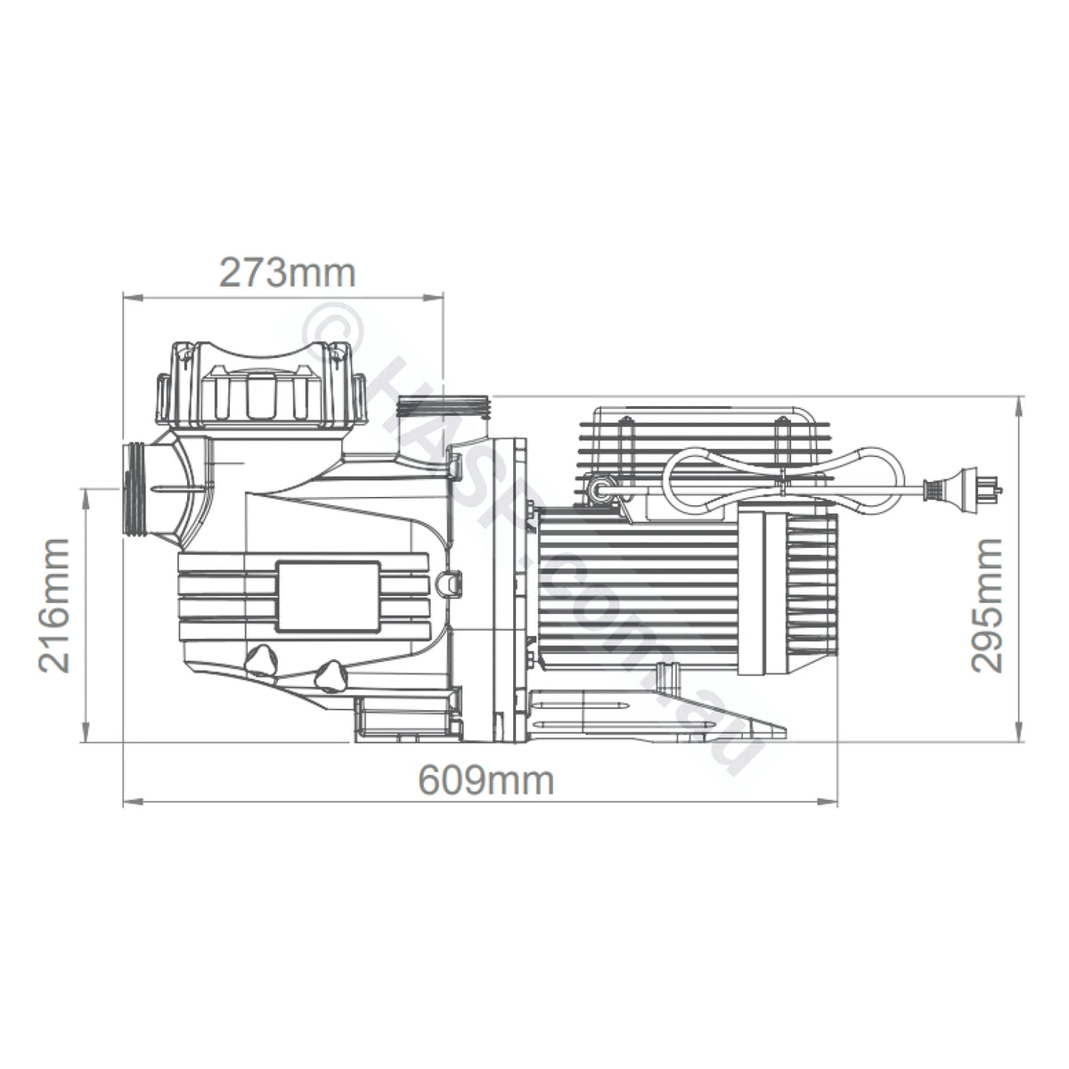 Astralpool Hurlcon CTX 500 Pool & Spa Pumps Replaces CX TX 2.0hp Circulation / Filtration Pumps
