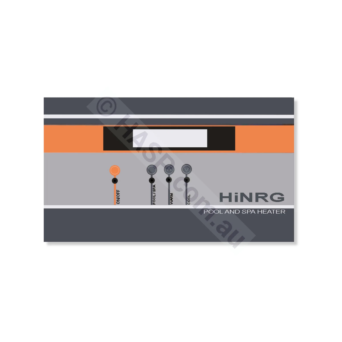 Astralpool HiNRG Front Label Decal Overlay Sticker - Heater and Spa Parts