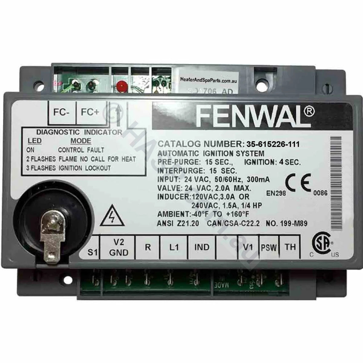 Astralpool Hurlcon JX 130-160 Fenwal Ignition Module - Heater and Spa Parts