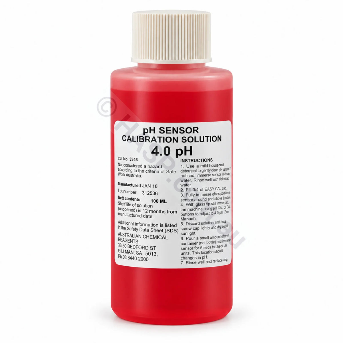 Astralpool / Rolachem pH Calibration Solution - 4.0 - 100ml - 600143