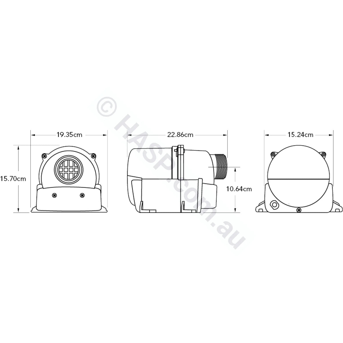 Balboa Quiet-Flo Spa Blower - 1hp - Heater and Spa Parts