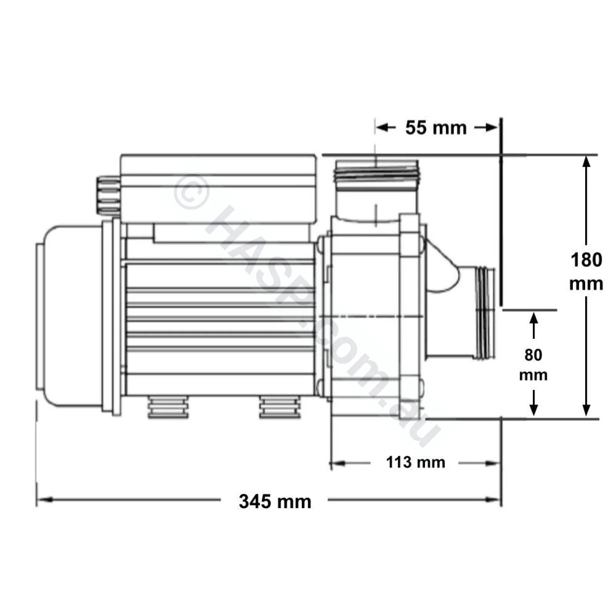 Balboa Spa Circulation Pump - 0.25Hp Ultima Circ / Filtration Pumps