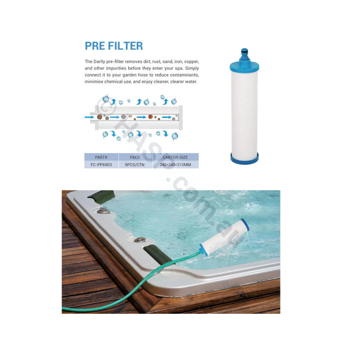 Darlly Spa Pre Filter Replacement Filter Cartridge