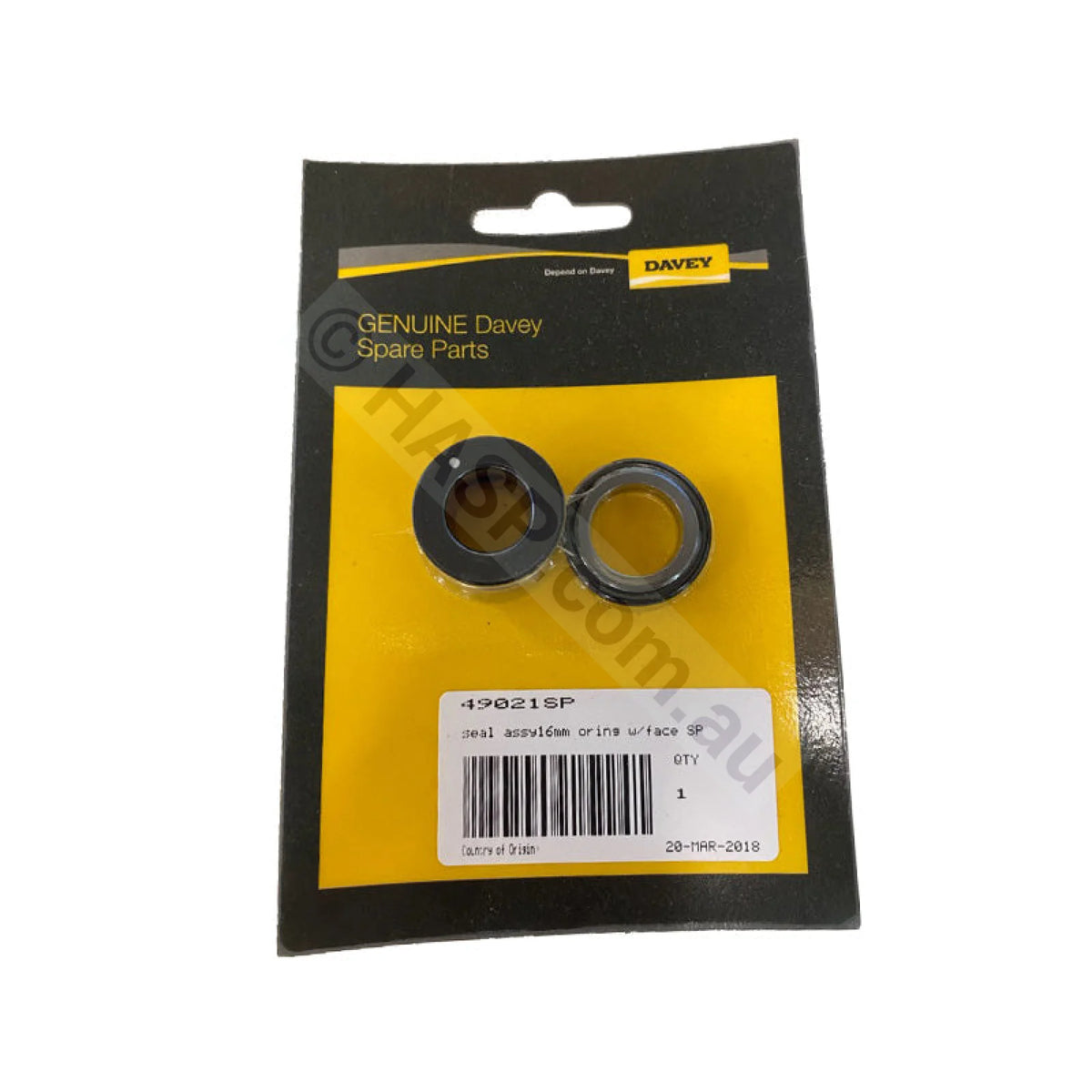 Davey 16mm Silicon Carbide Mechanical Seal - Pool & Spa