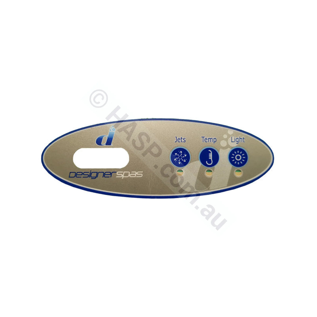 Designer Spas - 3-Button - Balboa VL200 Touchpad Overlay - Overlays