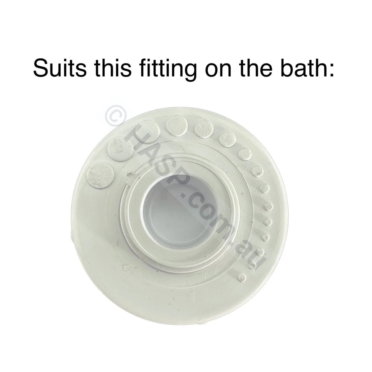 Edgetec Decina Gold Spa Bath Air Control Cap - 46mm - Smooth Pool & Spa