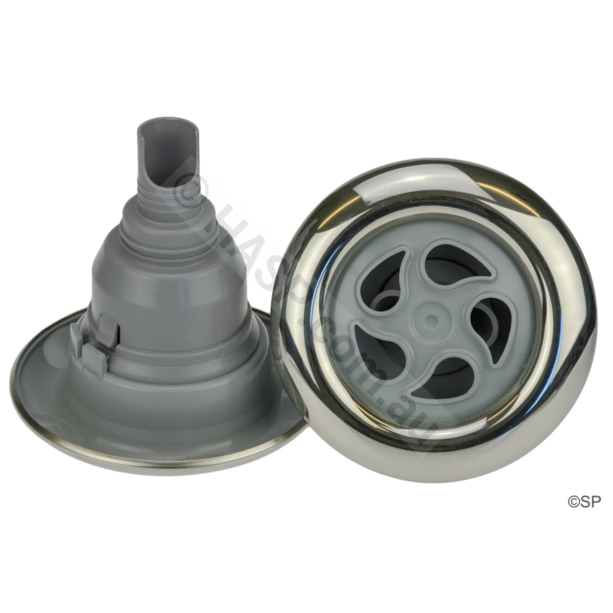 Edgetec Exhilarator 125 Jet Internal - 5 Star Pulse - Stainless Steel - 125mm - Heater and Spa Parts