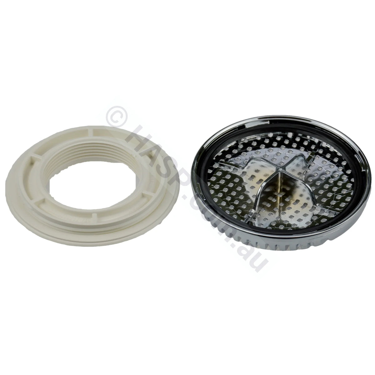 Edgetec SLP Spa Bath Suction - Chrome - 100mm - 192lpm - Heater and Spa Parts