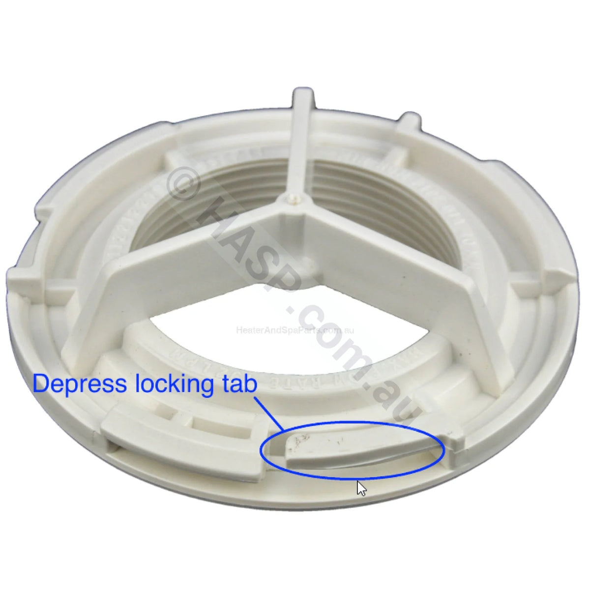 Edgetec Spa Bath Suction - Gray - 100mm - 192lpm - Heater and Spa Parts