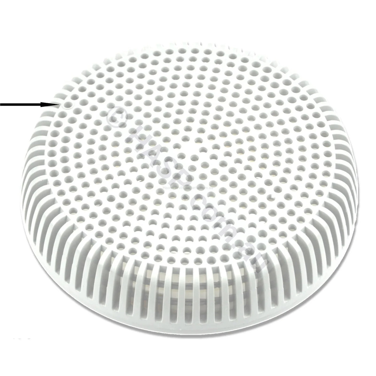 Obsolete - Edgetec Spa Bath Suction - White - 100mm - 192lpm - Heater and Spa Parts