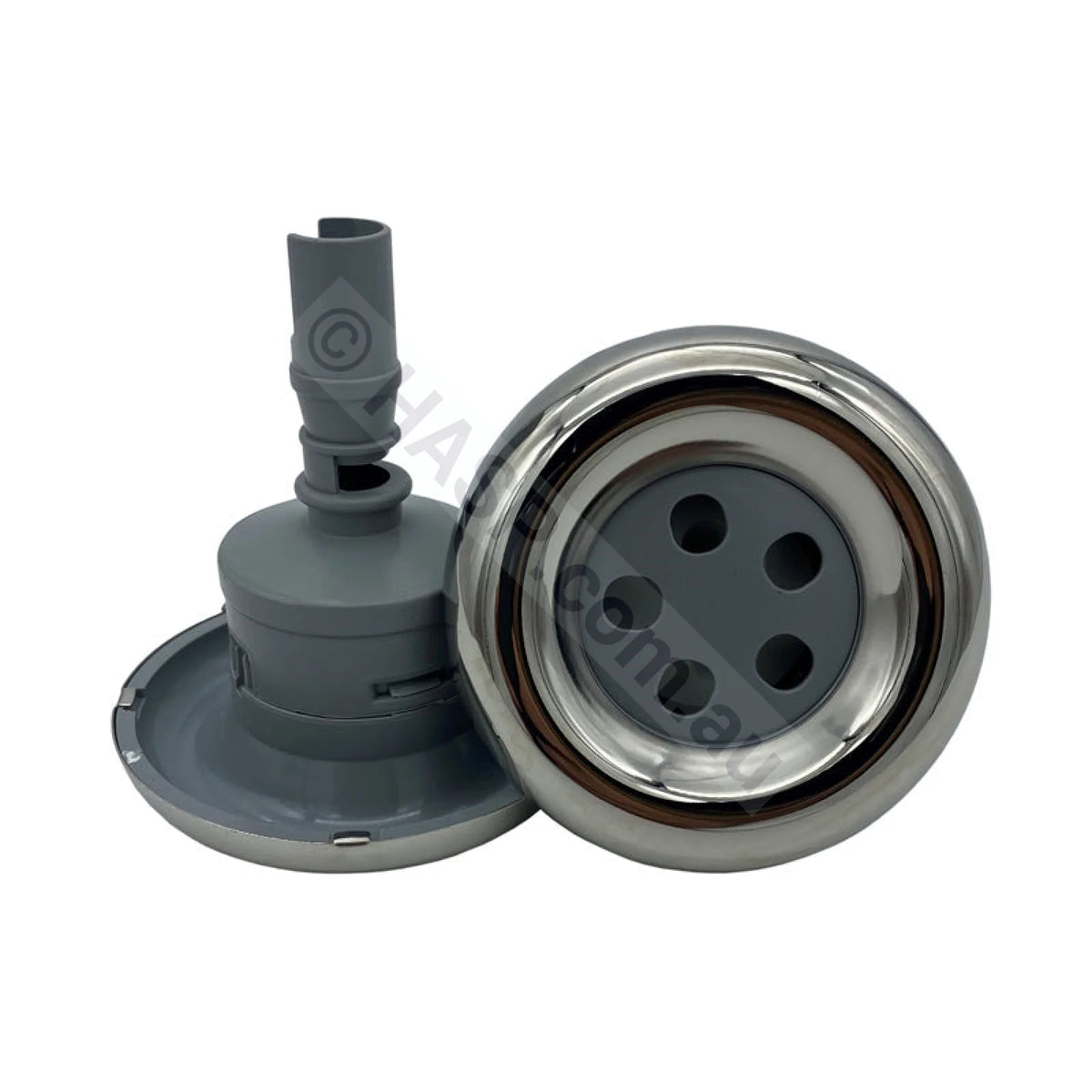 Mini Hurricane Spa Jet Pulse - Gray & Stainless Steel - 75mm - Spa Industries Signature Leisurite Designer Cyclone and