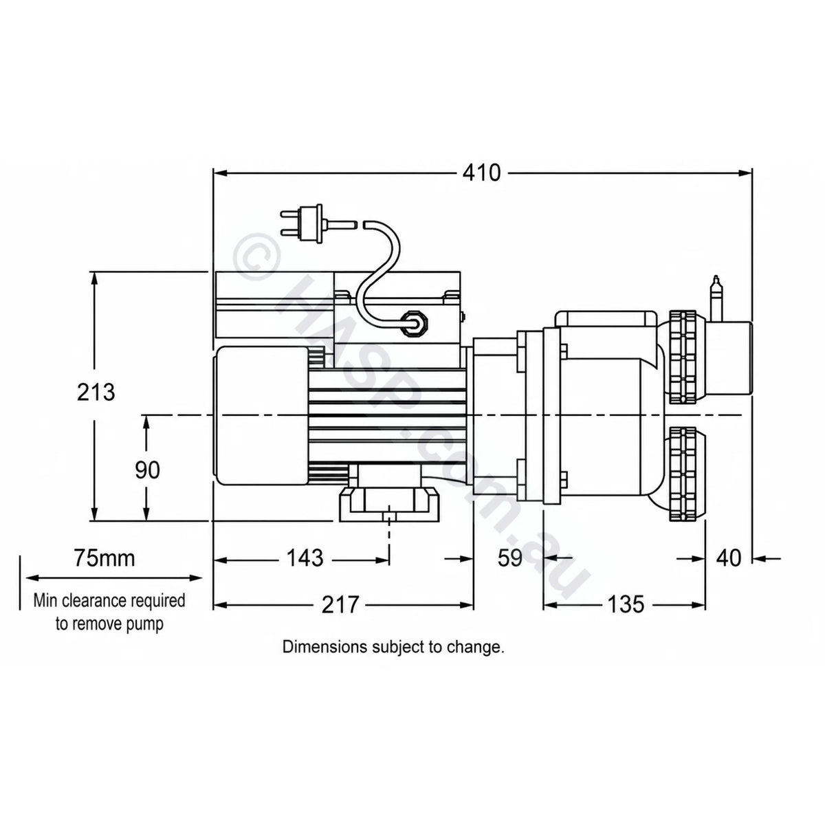 Onga Balboa 2398 1.25HP non-heated Spa Bath Pump - Pool & Spa
