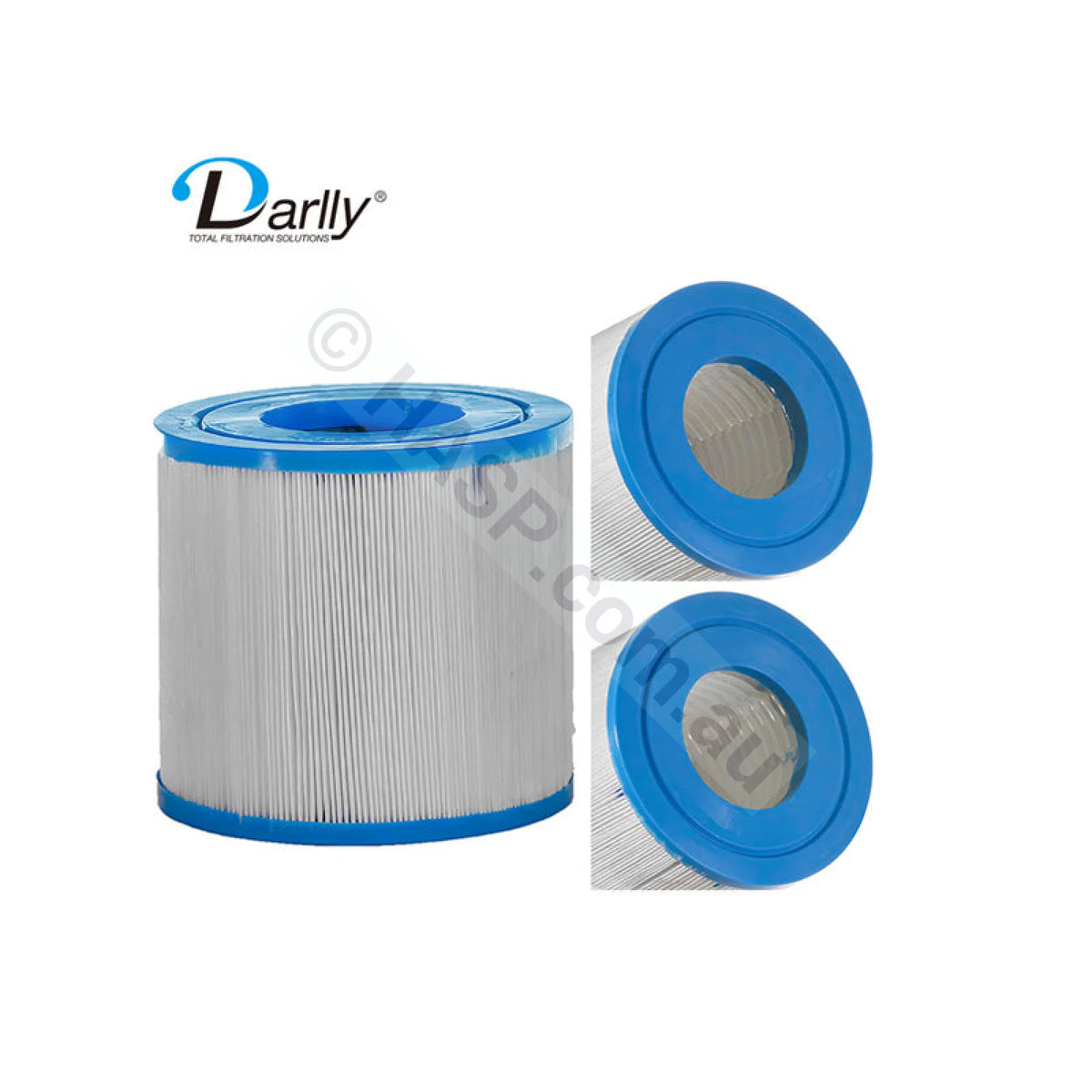 Rainbow RDC 10 / Waterway DSF 35 Cartridge Filter DSF35 817-3510 - Cameo Pair - 117mm x 126mm - Stacked Twin Filters