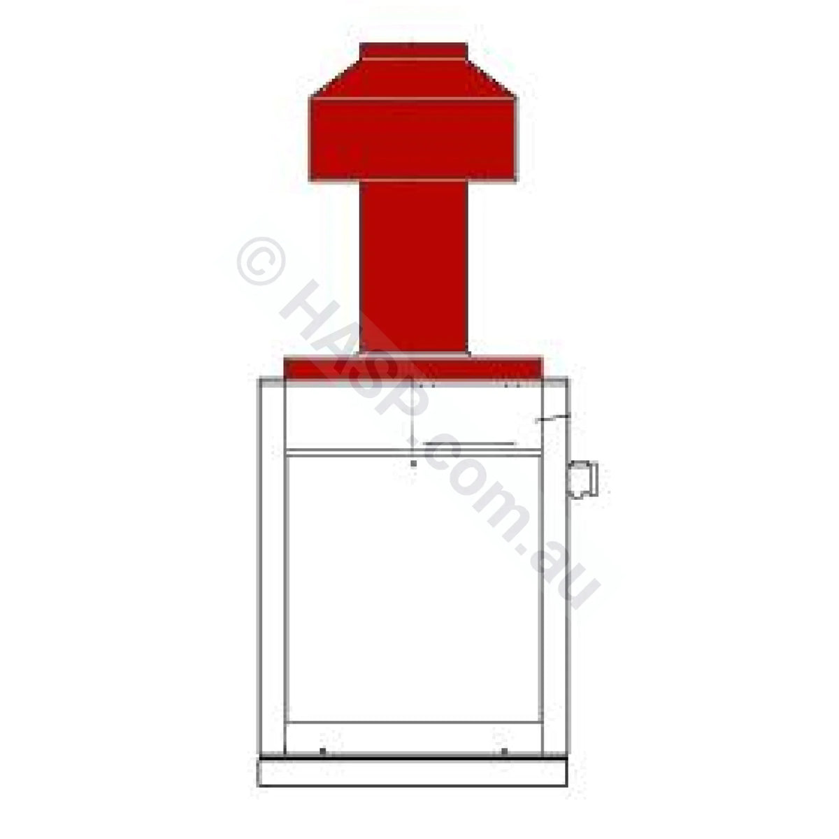 Raypak 350 - Draft Diverter Indoor Flue Kit - Draught Stack - Heater and Spa Parts