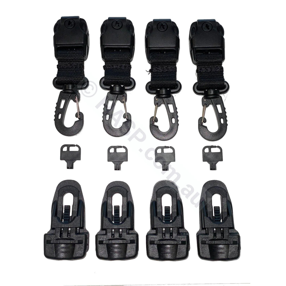 Replacement Clip-On Spa Cover Safe Clips - 4 Pack Tools