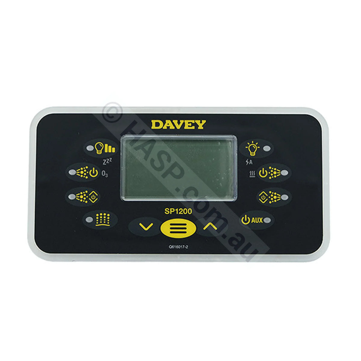 SP 1200 Touchpad - Davey SpaQuip SpaPower 1200 - Rectangle Style for Davey Spa Quip SP1200 - Control Panel - Touchpad