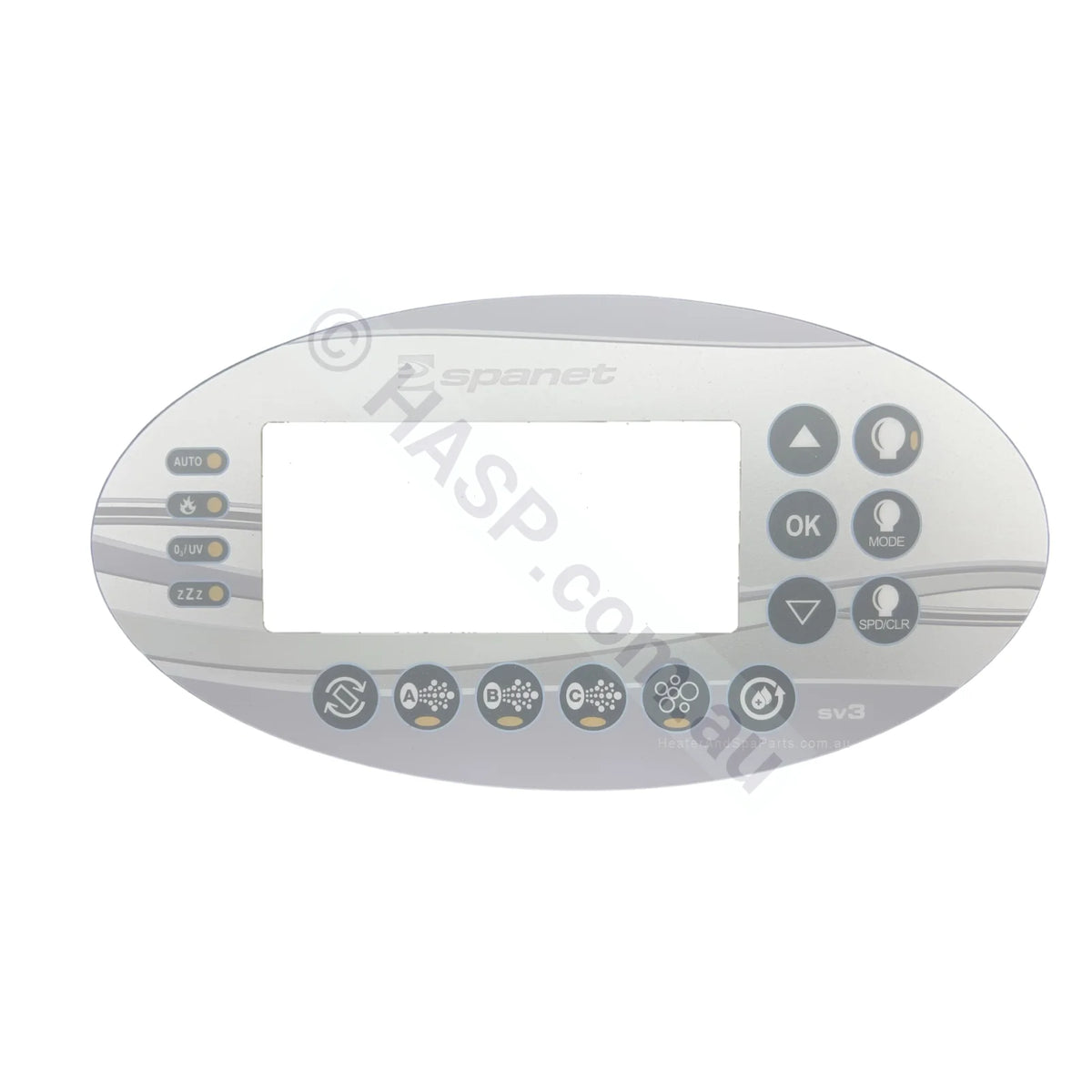 Spanet Sv3 Overlay - Decal / Sticker Also Vsx3 Touchpads