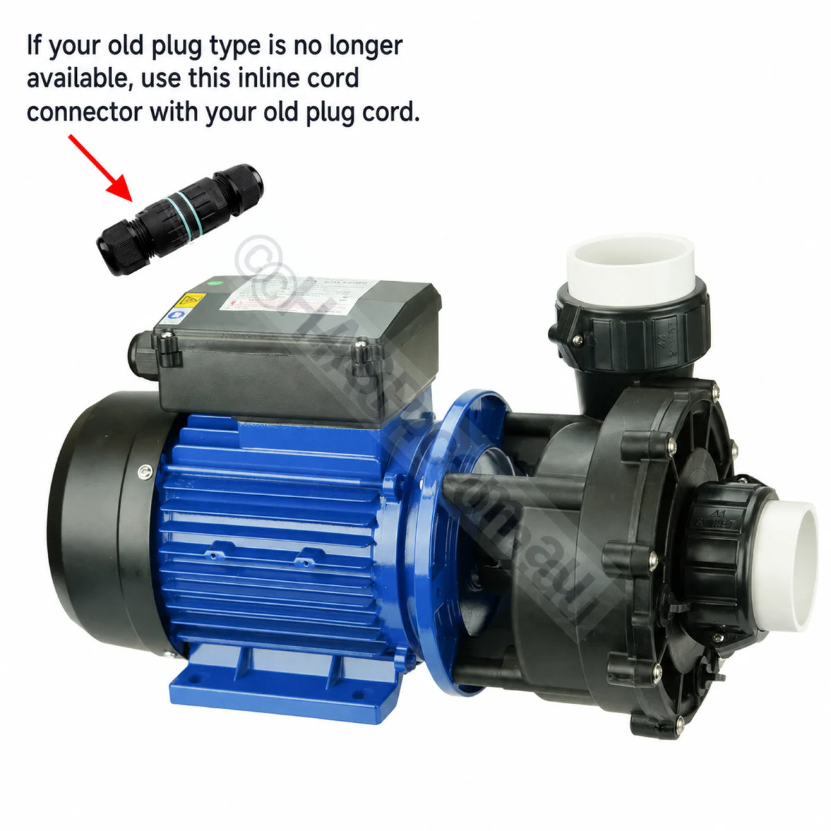 SX250 - 2.5HP - 1-Speed Jet Pump - Universal Spa Booster Pump - Spatex (XP2 Replacement) - Other (comes with inline
