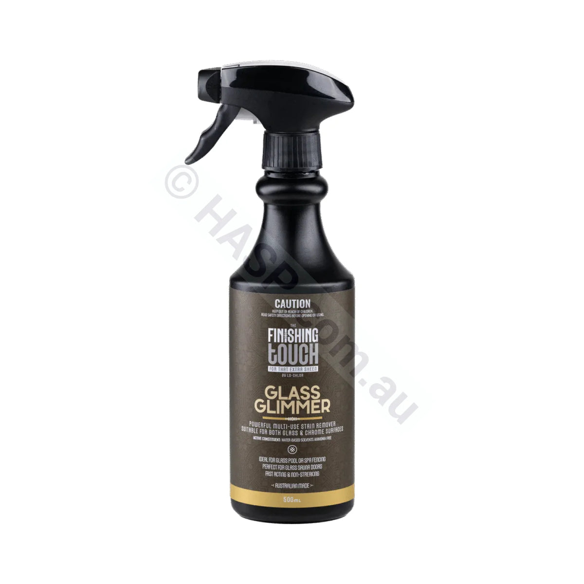 The Finishing Touch Glass Glimmer - Calcium Scale & Rust Remover for Glass & Chrome - 500ml - Chemicals