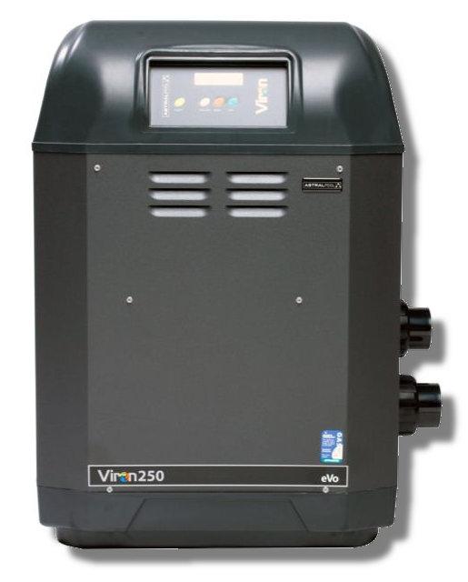 Astralpool Viron eVo 250 Gas Pool & Spa Heater - Natural Gas or LPG - Vic Only - Heater and Spa Parts