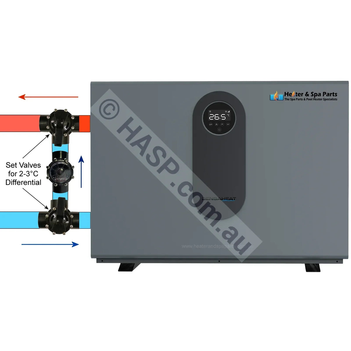 SensaHeat ES Series Spa & Pool Heat Pump - With WiFi