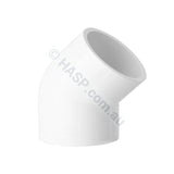 40mm - 45° Elbow - PVC - Pool & Spa