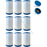 9-Pack 215mm X 125mm Vortex® VX 30 Compatible Pleated Filter - Twist Lock - Camlock Cartridge Filters