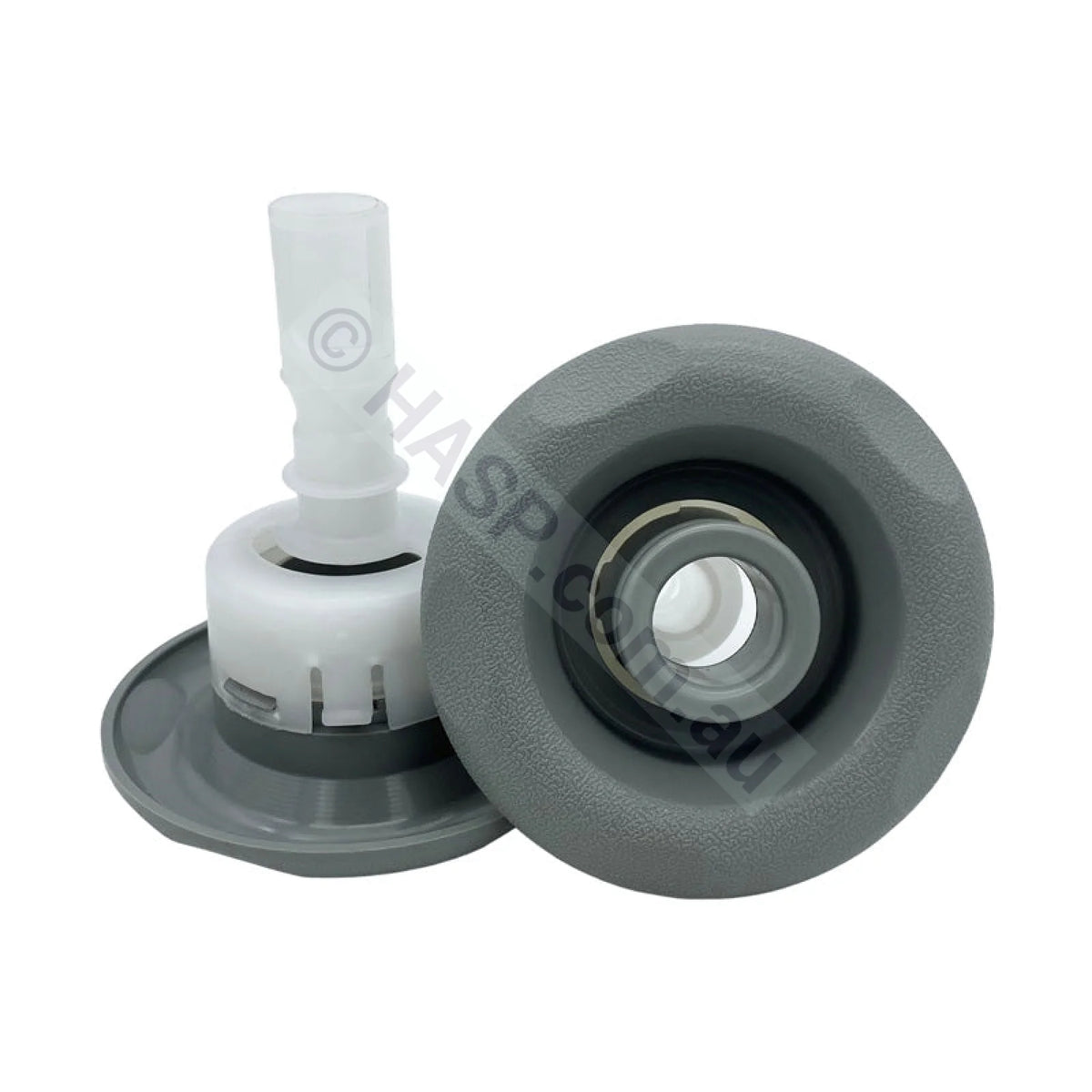 90mm Pentair Luxury Cyclone Spa Jet - Gray - Directional - Scallops - Jets