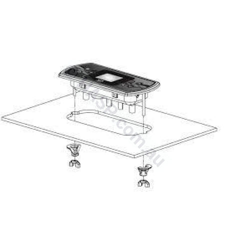 Aeware In.K500 Colour Display topside touchpad panel - in.k506-GE1 - Heater and Spa Parts