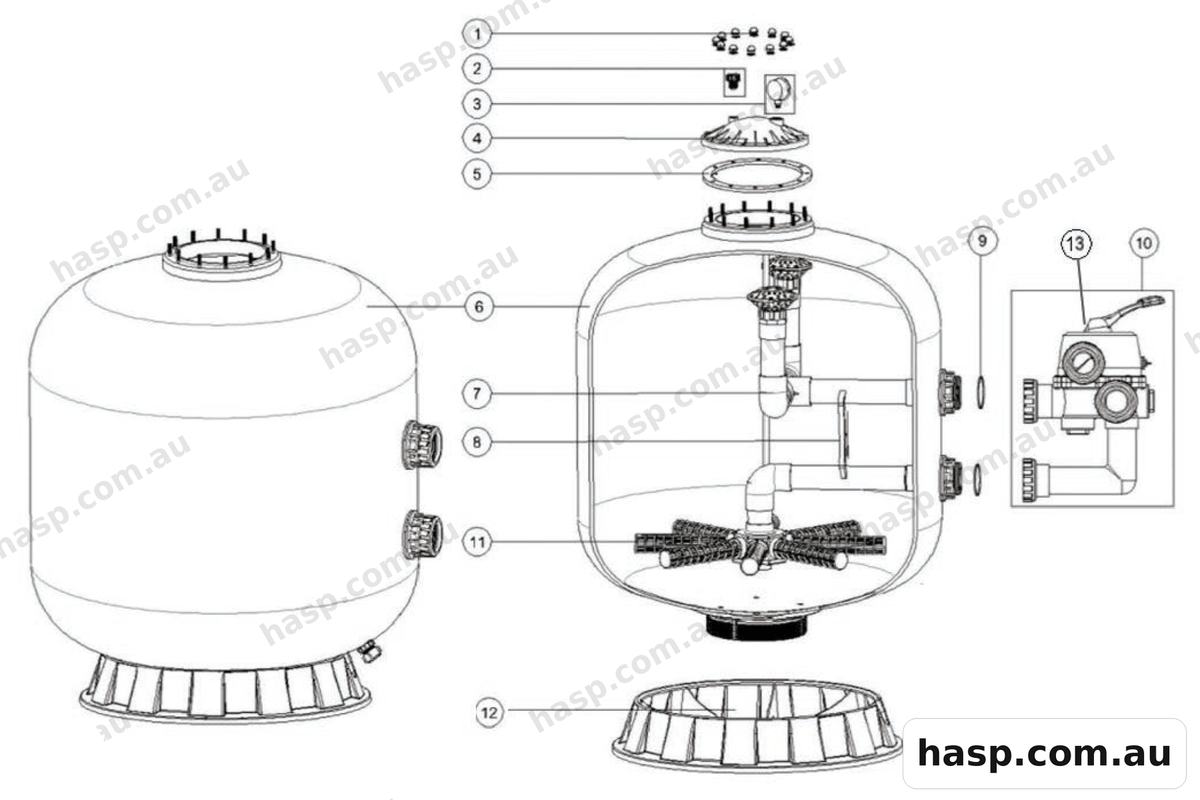 AstralPool APS700 FILTER Spare Parts