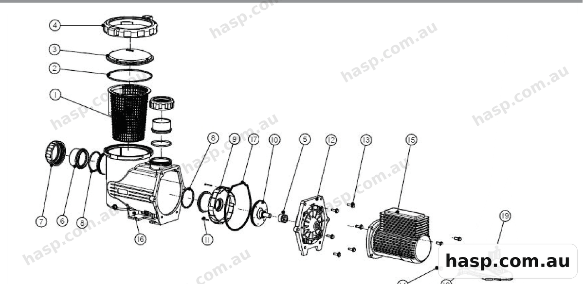 AstralPool BX PUMPS Spare Parts