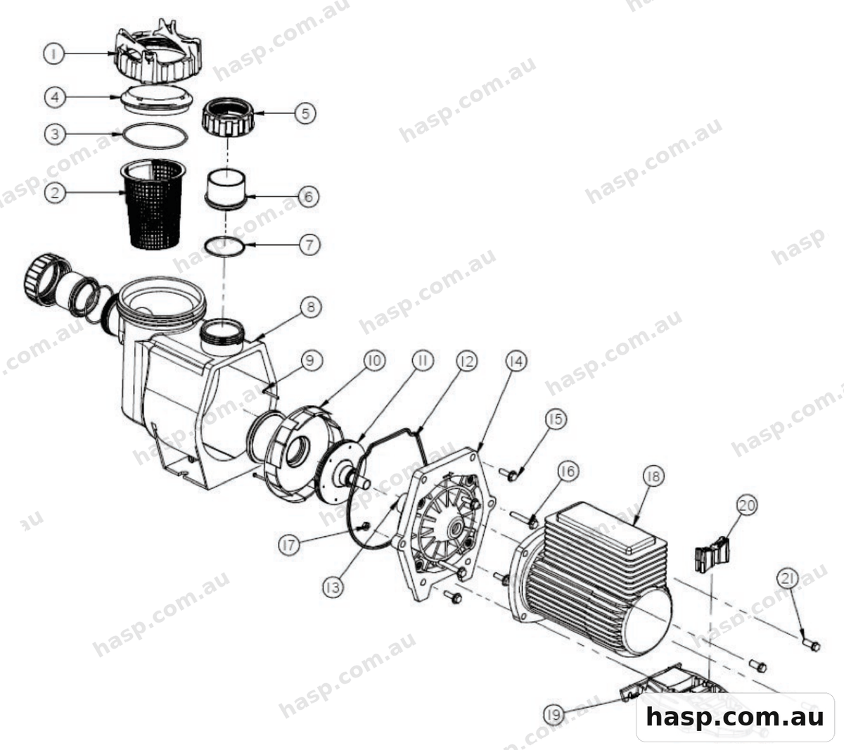 AstralPool CTX PUMPS Spare Parts