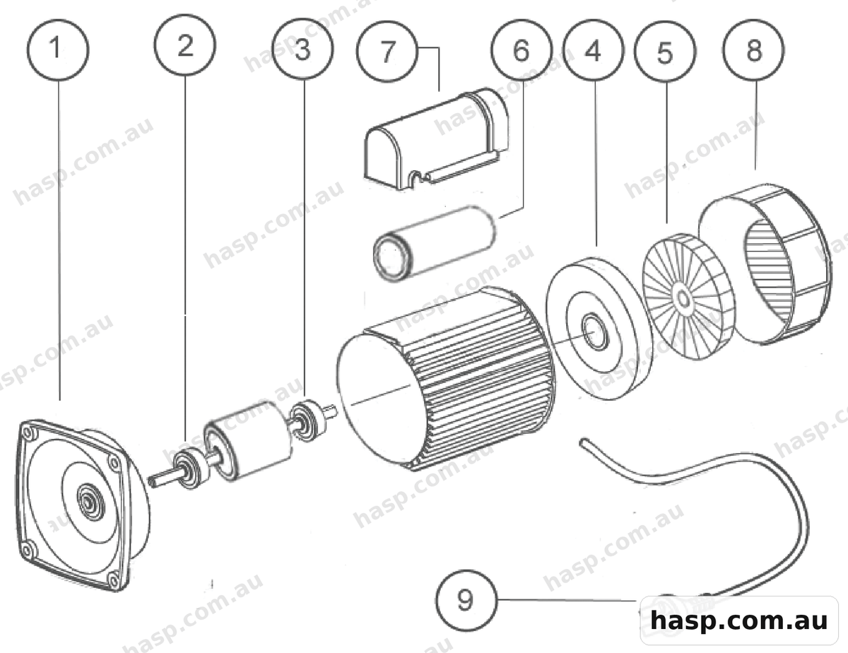 AstralPool ELECTRIC MOTORS Spare Parts