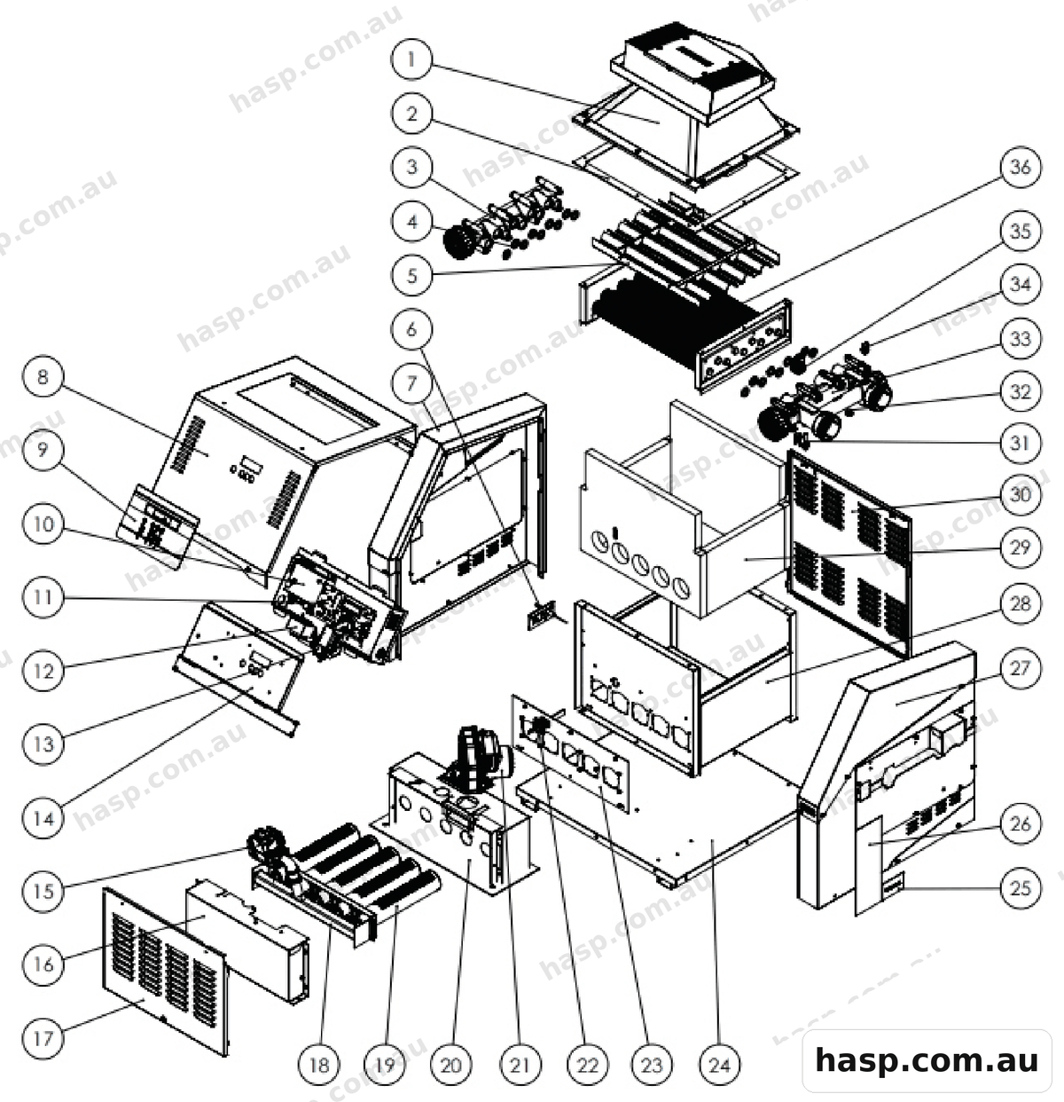 AstralPool HINRG B SERIES GAS HEATERS Spare Parts