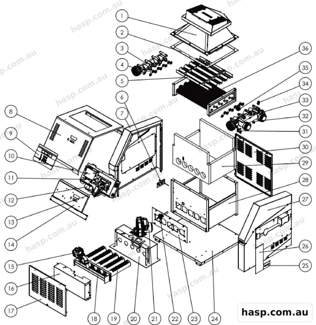AstralPool HINRG GAS HEATERS 05-2017 ONWARDS Spare Parts