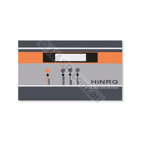 Astralpool HiNRG Front Label Decal Overlay Sticker - Heater and Spa Parts