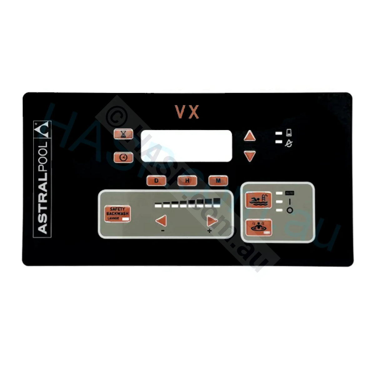 Astralpool / Hurlcon Vx Salt Chlorinator Overlay Label Decal