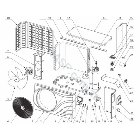 Astralpool LED Display for HP88 8.8kW & HP126 12.6kW Heat Pumps 95005-310188