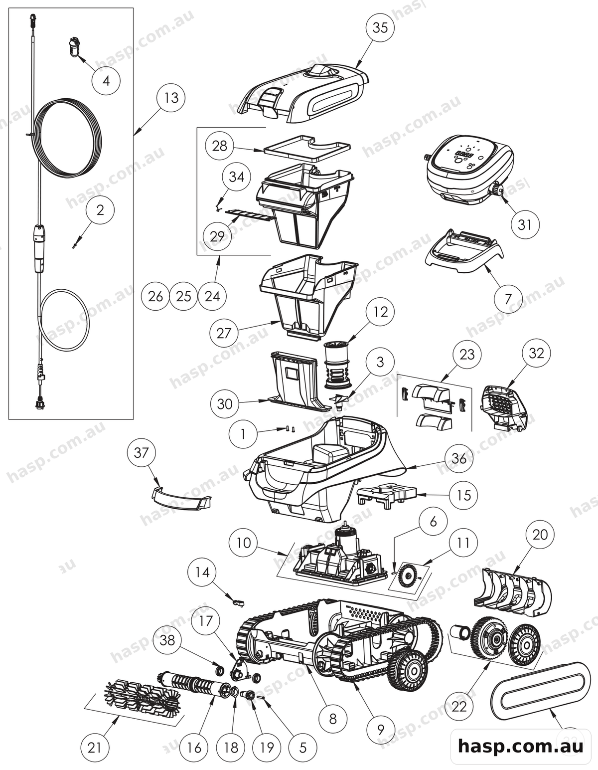AstralPool QB600 Spare Parts