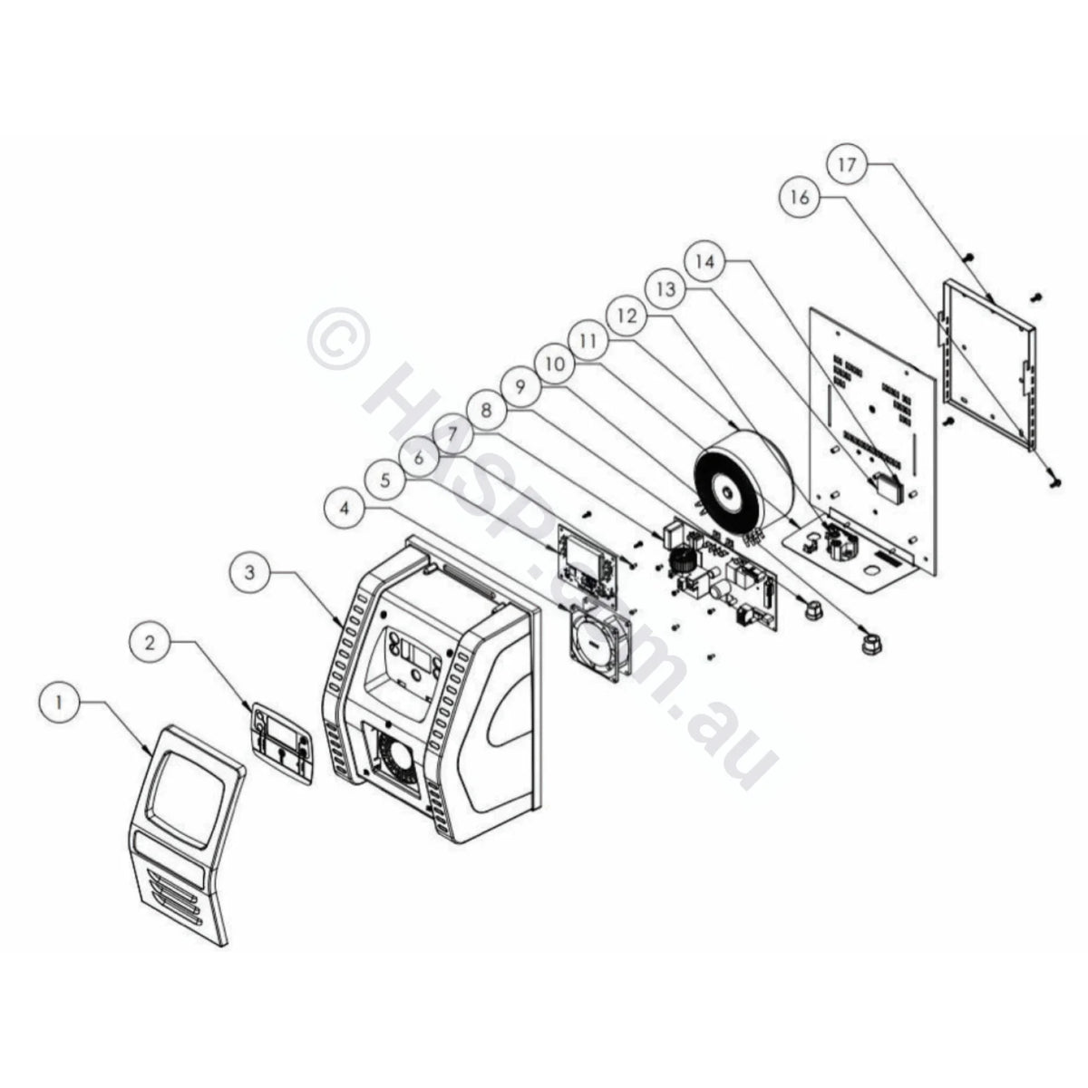 Astralpool VX & E-Series Chlorinator Cooling Fan 76223