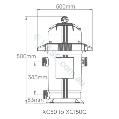 Astralpool Xc Pool And Spa Cartridge Filter 150Sq Ft Xc150C