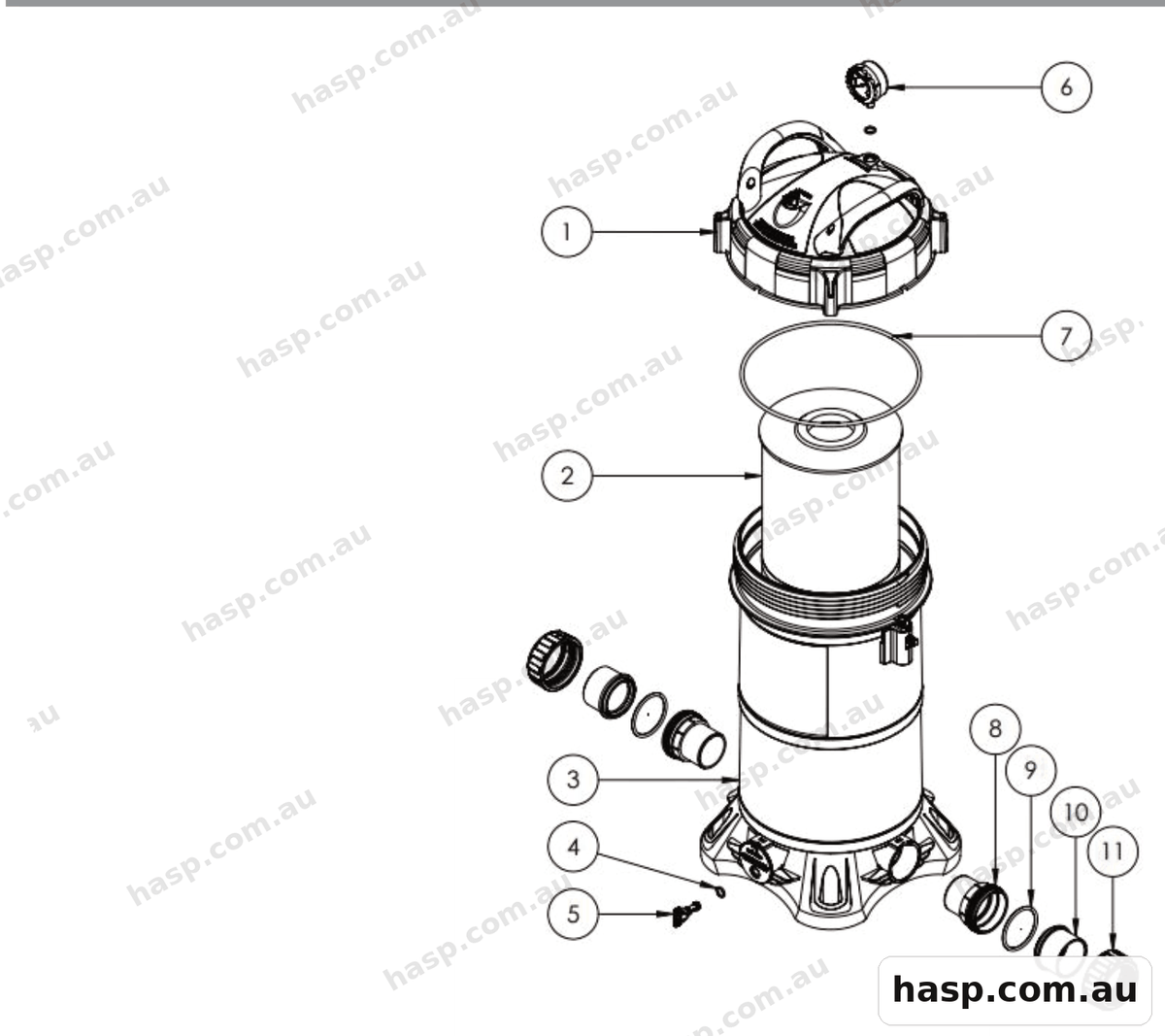 AstralPool ZX CARTRIDGE FILTER Spare Parts