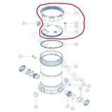 Astralpool ZX / Zodiac ZCF cartridge filter lid assembly complete with locking ring, handles and air bleed