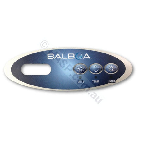 3-button Balboa VL200 Touchpad Overlay - Heater and Spa Parts