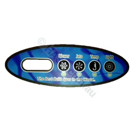 4-Button - Balboa VL200 Touchpad Overlay - Heater and Spa Parts